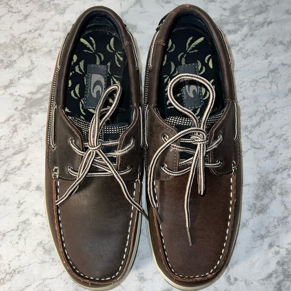 Men’s Island Surf Boat Sailor Shoes Brown 9M - Picture 1 of 9